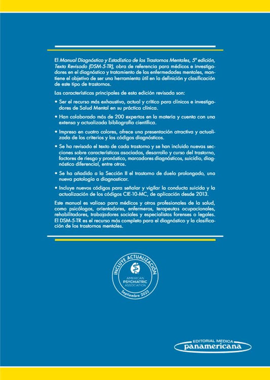 DSM-5-TR® Manual Diagnóstico y Estadístico de los Trastornos Mentales 5a Ed | Incluye Versión Digital