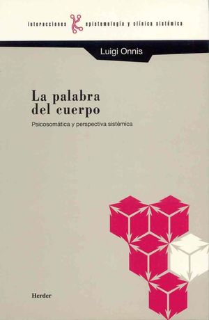 Portada de PALABRA DEL CUERPO: PSICOSOMATICA Y PER (ISBN 9788425419683)