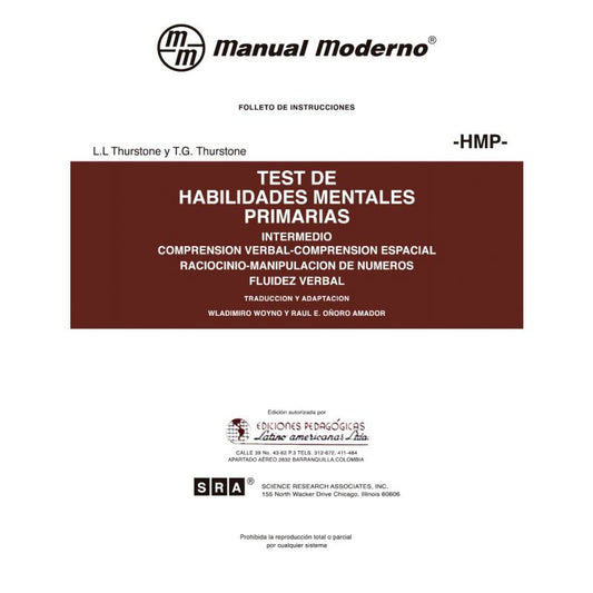 HMP. TEST HABILIDADES MENTALES PRIMARIAS
